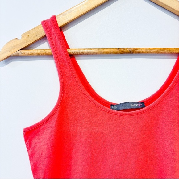 ๐5/40$๐ SMART SET Coral Tank Top | Retro Basic Style - Picture 3 of 6
